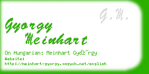 gyorgy meinhart business card